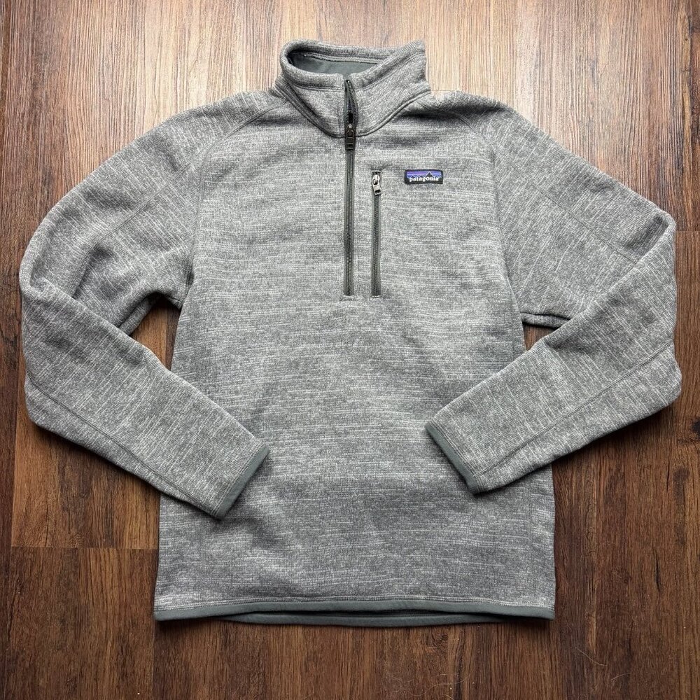 Patagonia Better Sweater Jacket Men Small Forge Grey Full Zip Pockets Hiking